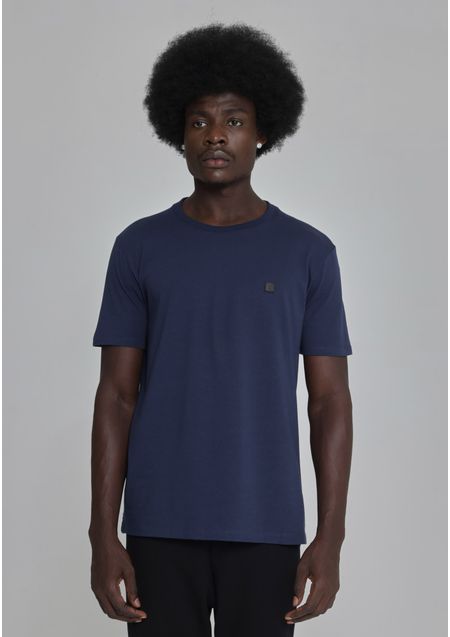 T-Shirt Slim Básica Azul