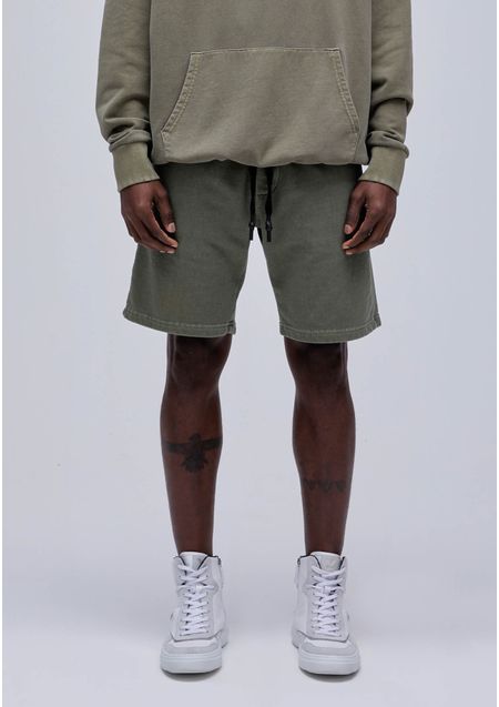 Bermuda De Moletom Regular Color Verde