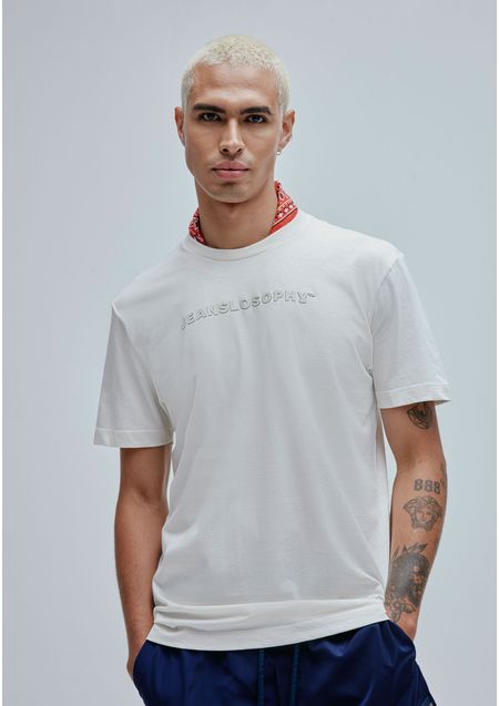 T-Shirt Regular Estampada Branco